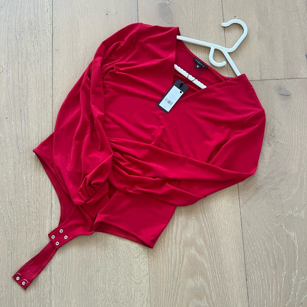 Red bodysuit